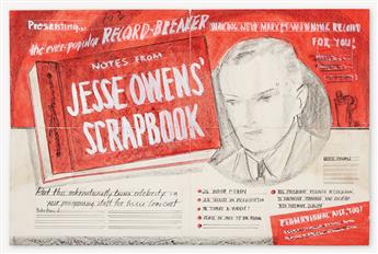 (SPORT--TRACK.) OWENS, JESSE. Jesse Owens’ Scrapbook.